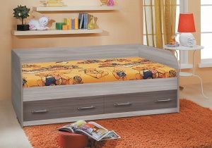 Кровать с ящиками Сказка 800 в Пурпе - purpe.ok-mebel.com | фото